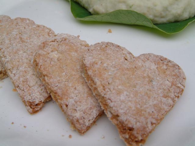Heart shaped oatcakes